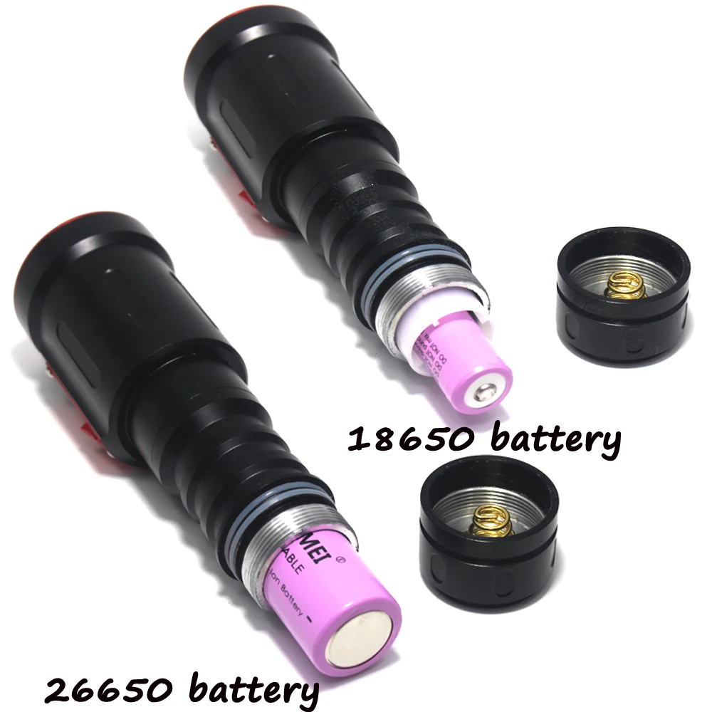 Фонарик XML L2 для подводного плавания с аквалангом белый водонепроницаемый