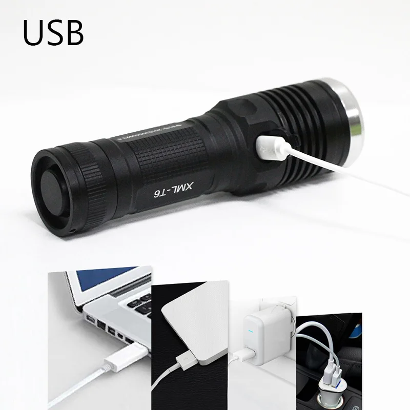 Портативный свет usb светодиодный фонарик налобный фонарь linterna CREE XM L2