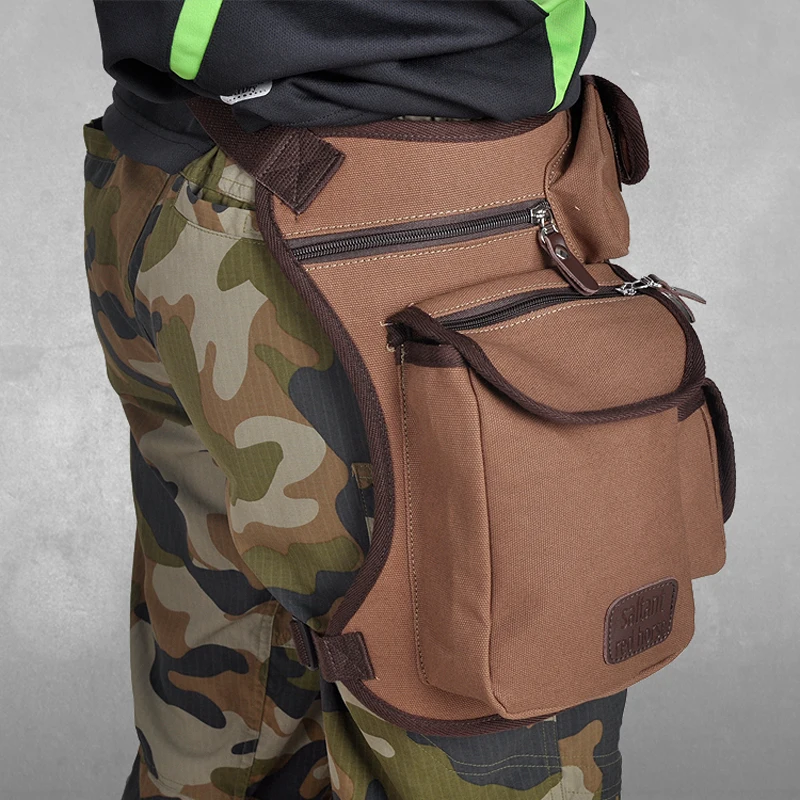 HZYEYO многофункционального Mochila мотоцикл Для мужчин ног сумка рюкзак падения нога