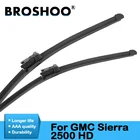 Резиновые щетки стеклоочистителя BROSHOO для GMC Sierra 2500, модель HD, год выпуска 2000-2017, подходит для стандартных крючковкнопокзахватывающих планшетов