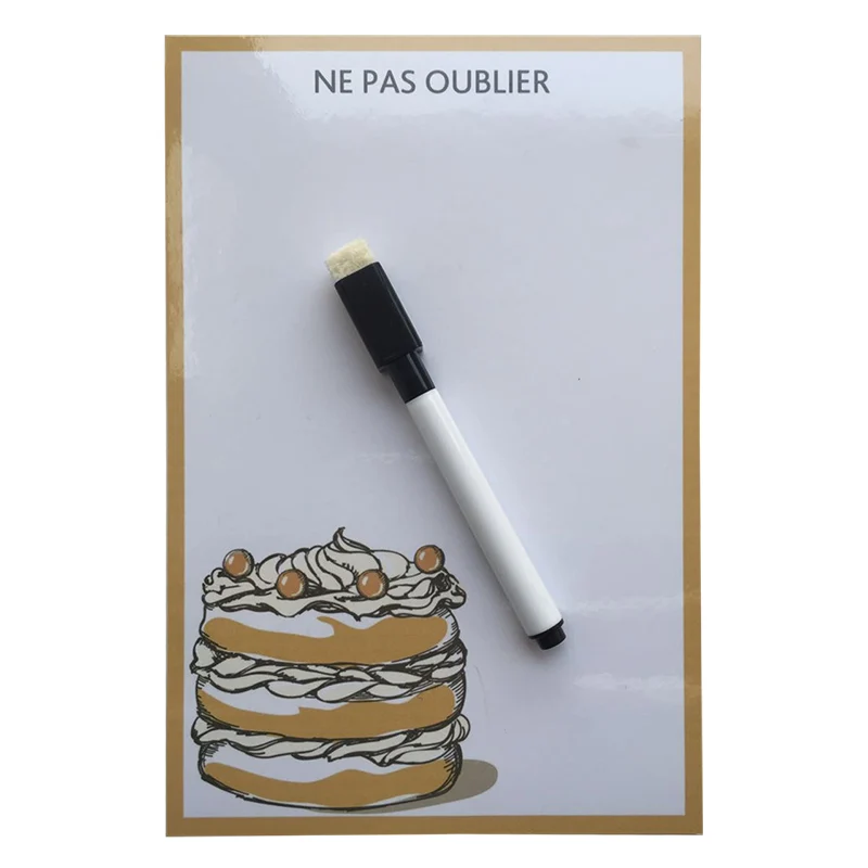 Серия тортов компактная сухая стираемая гибкая магнитная доска на холодильник