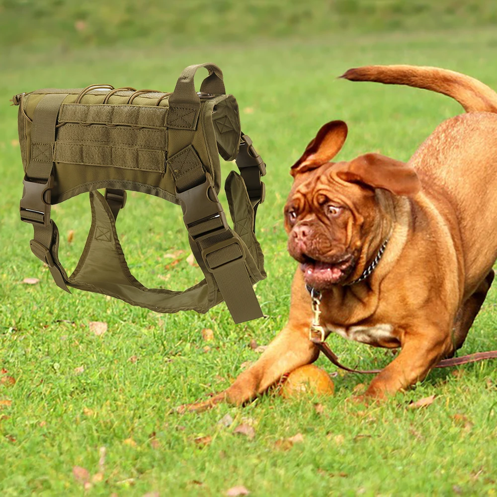 Военный тактический жилет для собак MOLLE прогулок походов охоты военный