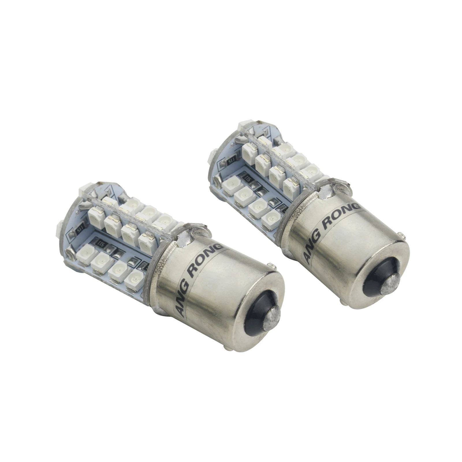 ANGRONG BAU15S 581 PY21W 40 SMD светодиодный фонарь задний индикатор сигнала поворота дневного света Янтарный