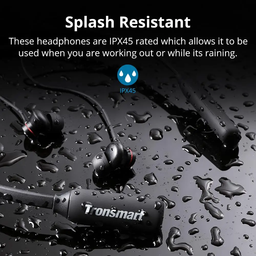 Tronsmart Encore S2 Plus Bluetooth наушники IPX5 водонепроницаемые наушники Беспроводная bluetooth-гарнитура с шейным ремешком
