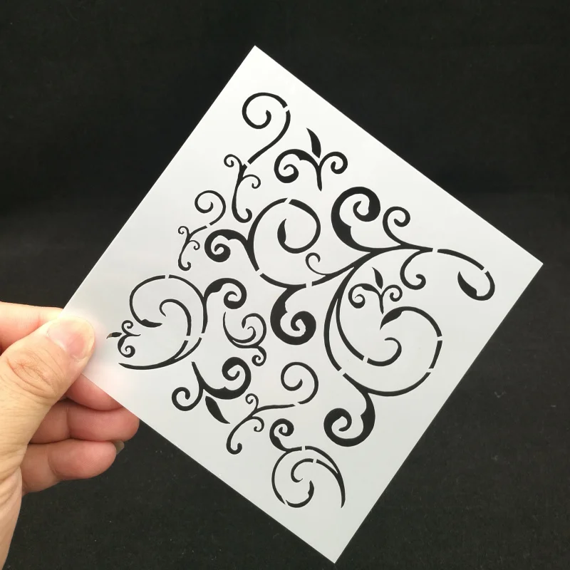

Flourishes Layering Stencils Drawing Color Spray stencil DIY Scrapbook photo album Decorative Embossing DIY Card Crafts