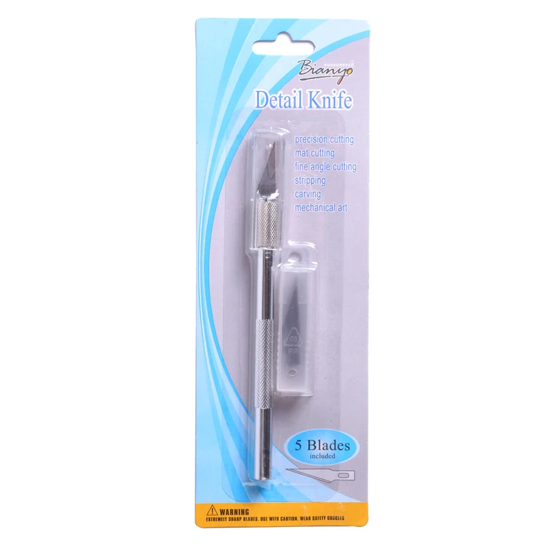 Bianyo художественный нож ручка из сплава с 5 шт. лезвий в комплекте для скульптурных