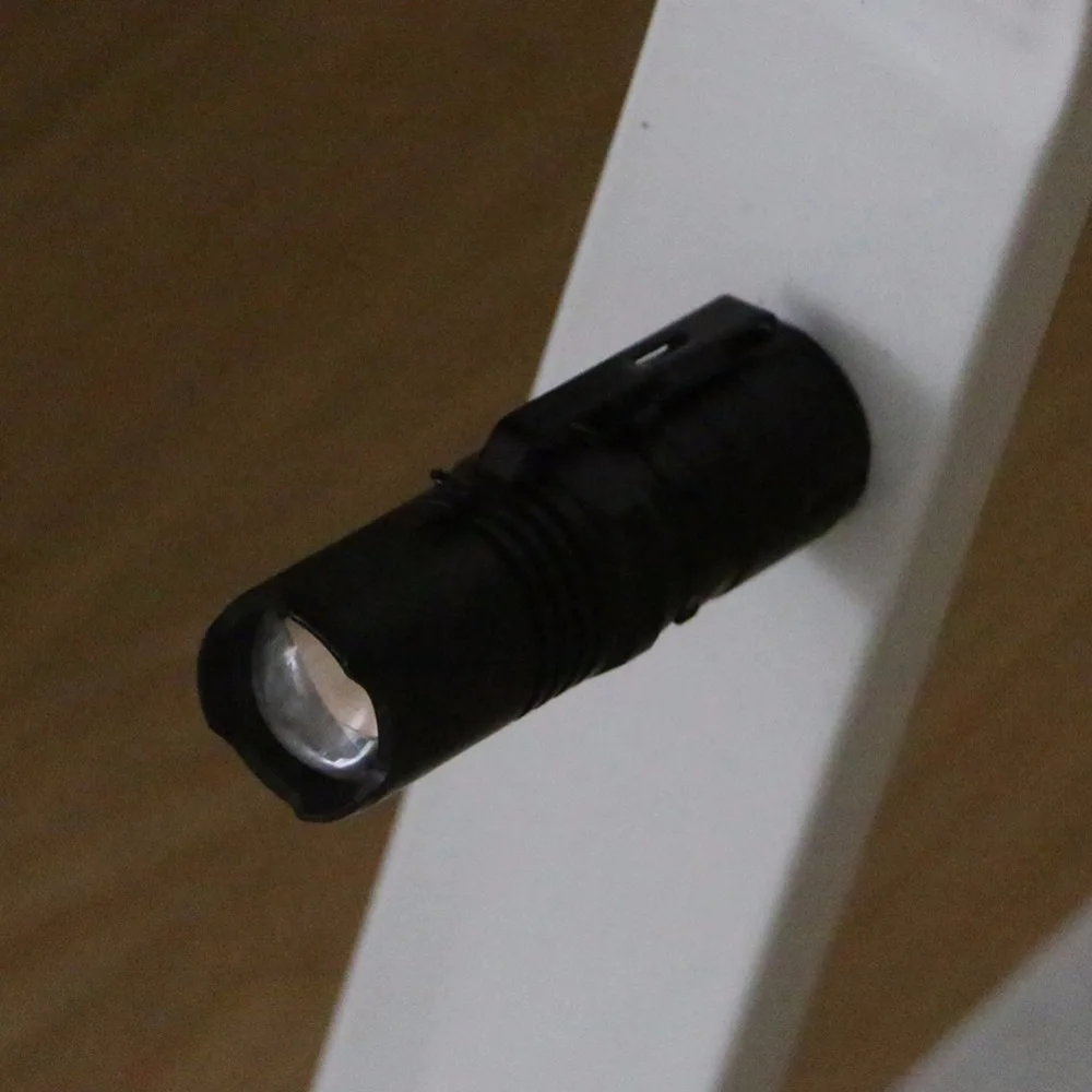 Super Mini Flashlight Waterproof LED Lanterna 4 Modes Zoomable Pocket Torch Built in Magnet for Camping Use 16340 | Лампы и освещение