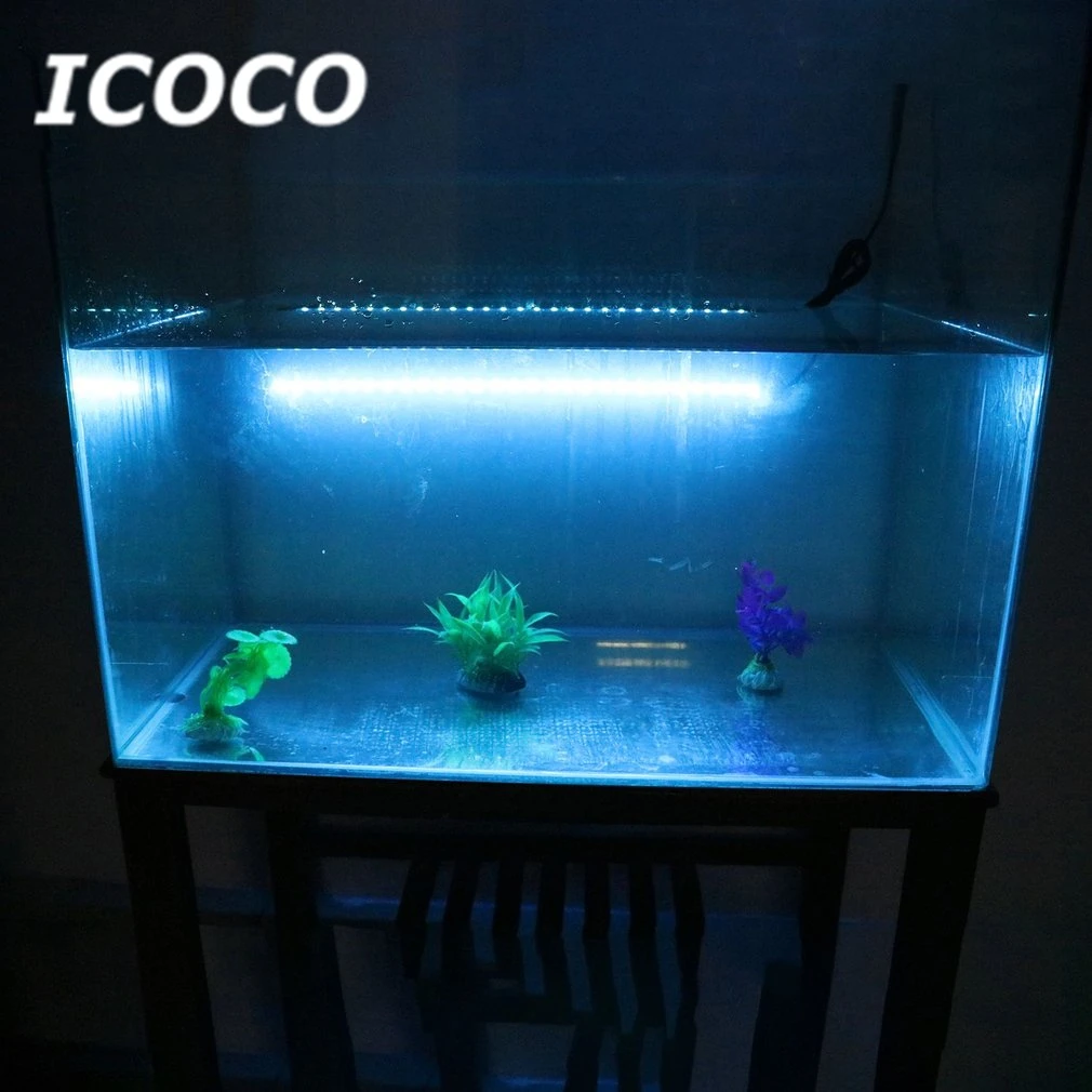 18 см водонепроницаемая лампа для аквариума 5050SMD RGB светодиодный аквариумный