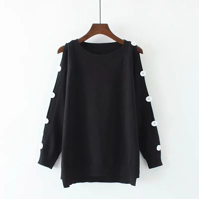 S69 Autumn Winter Casual Sweaters 4XL Plus Size Women Clothing Fashion Loose knitting Pullover CX133 | Женская одежда