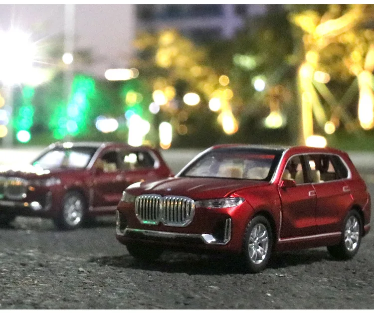 1:32 Литой Сплав модель автомобиля X7 Шесть дверей может быть открыт звук и светильник функция оттягивания детские игрушки подарок для детей