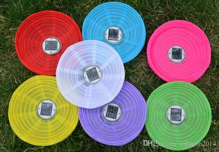 値段 25CM10inch 中国提灯スタイル Led ソーラーランプ提灯中庭ボールライトクリスマスウェディングパーティーの装飾