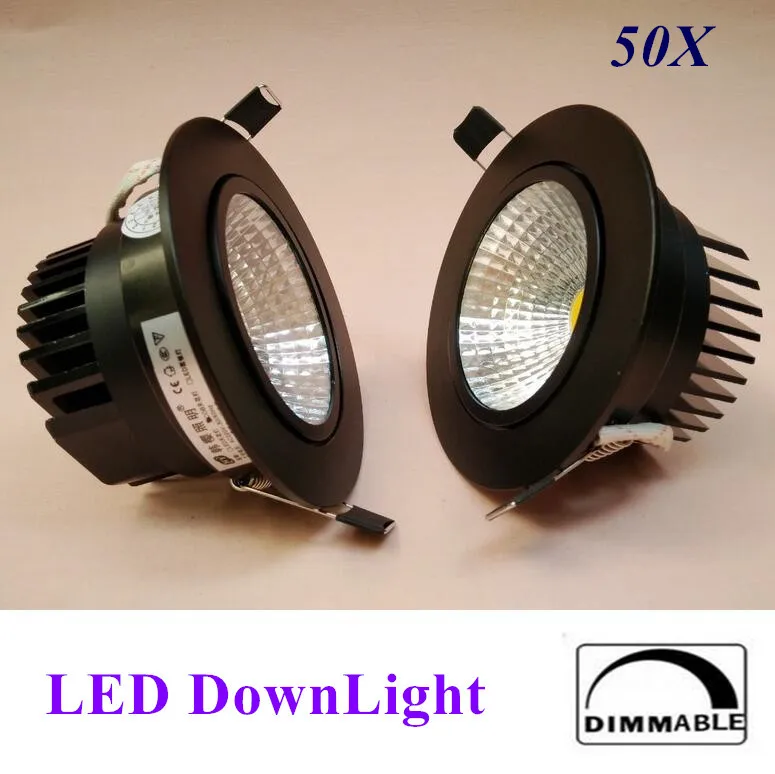 

50X Super Bright COB LED Recessed Downlight 3W 5W 7W 10W 12W 15W 20W 30W Warm White/Cold White LED Ceiling Spot Light