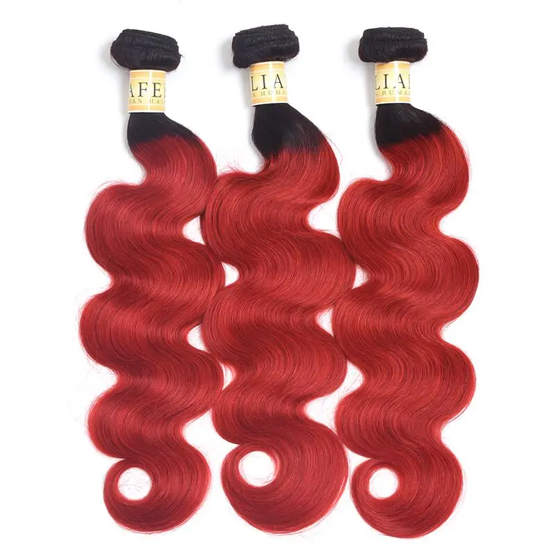 AliAfee волосы 1B/фиолетовый/красный/синий/серый Omber Hair Связки бразильские волнистые