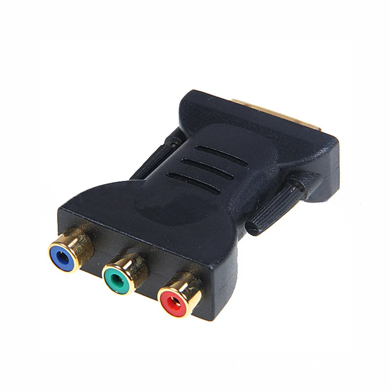 Larryjoe позолоченный DVI адаптер I 24 + 5 штекеров на 3 RCA компонентный дисплей PC HDTV