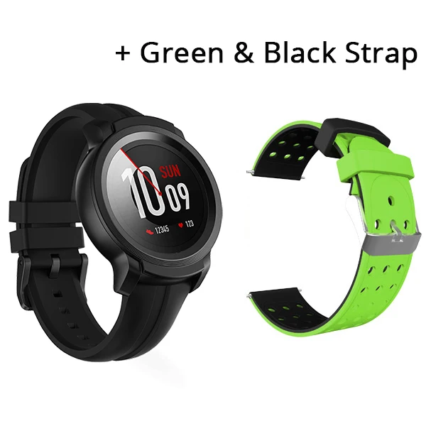 E2 add green strap Подарок ремешок Ticwatch E2 Смарт часы Bluetooth gps часы для мужчин носить OS Google 5ATM водонепроницаемый фитнес трекер спортивные наручные часы - Цвет: E2 add green strap