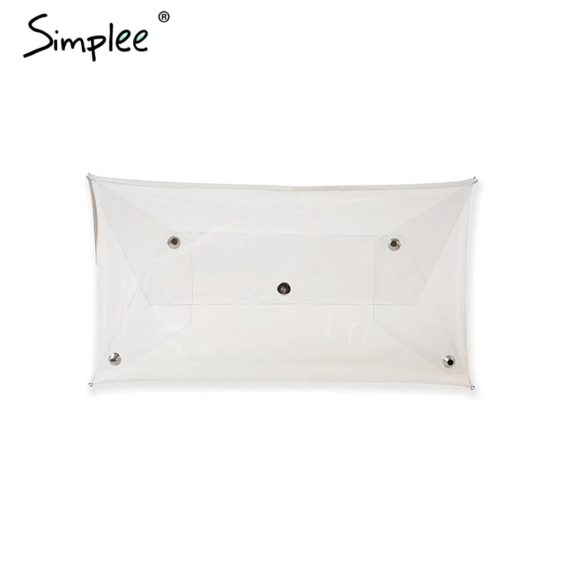 Simplee прозрачный ПВХ дорожные аксессуары женские летние пляжные