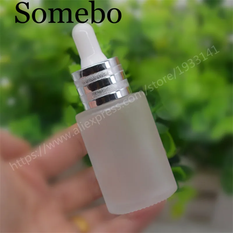 30 мл морозная или прозрачная пустая стеклянная бутылка капельница с белой