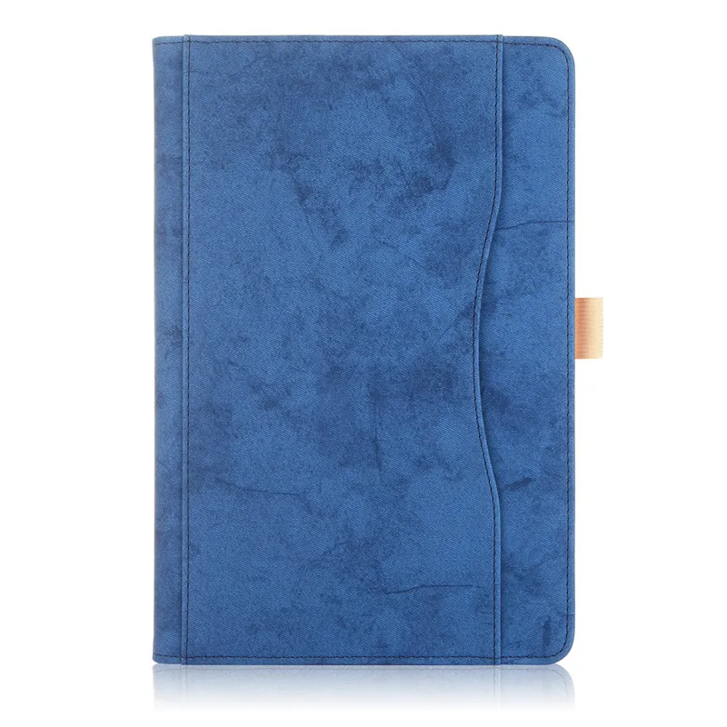 QCK Navy blue Чехол для samsung Galaxy Tab S4 10,5 T830 T835 SM-T830 SM-T835 10," Умный складной чехол-подставка для планшета с ремешком+ ручка - Цвет: QCK Navy blue