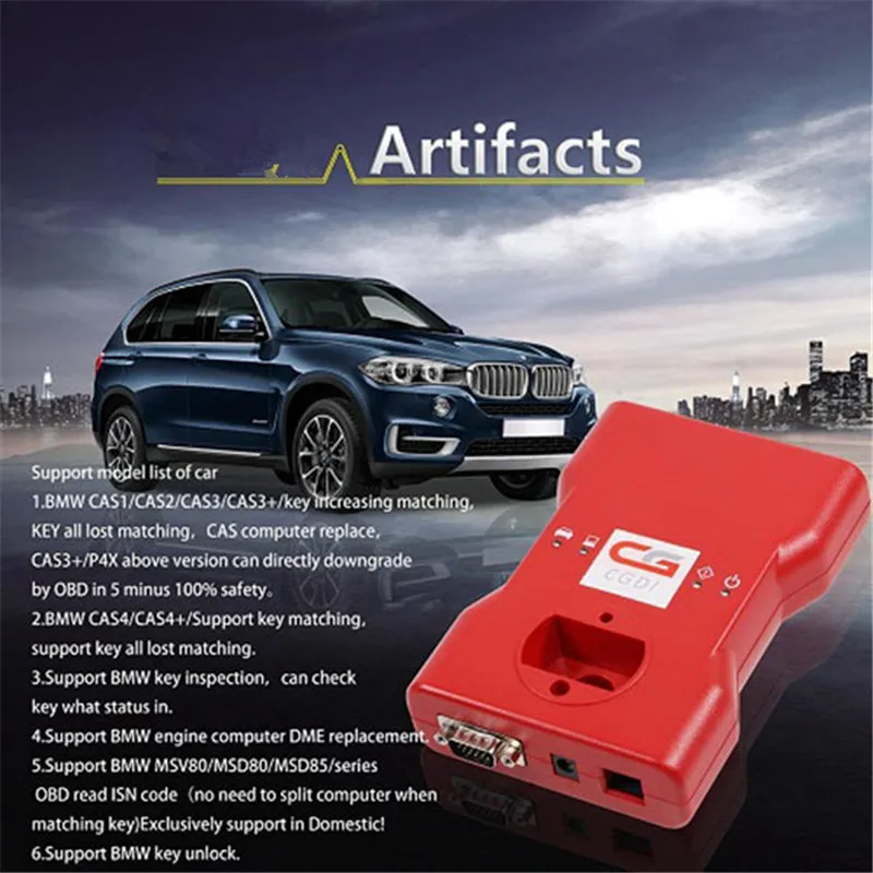 CGDI Prog для BMW MSV80 Авто ключевой программист Plus FEM/BDC F20 F30 F35 X5 X6 I3 Тесты платформа