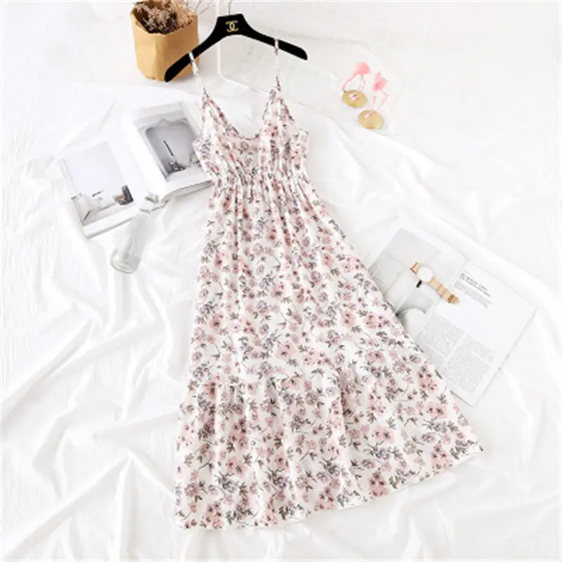 Новинка лета 2019 модная женская одежда на бретельках стильное милое платье с