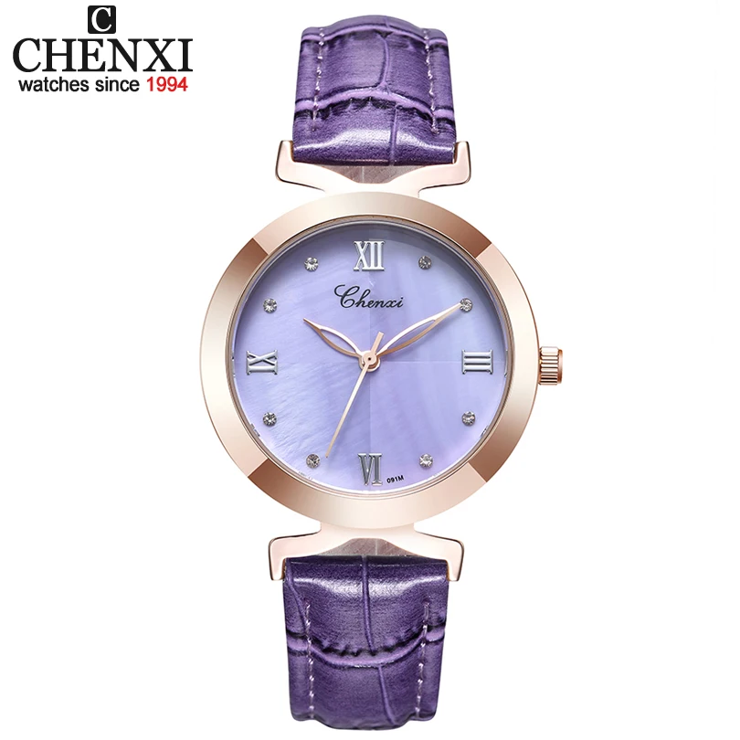 

CHENXI 2021, новые модные женские кварцевые часы, женские часы с кожаным циферблатом, повседневные часы, розовое золото, женские часы xfcs