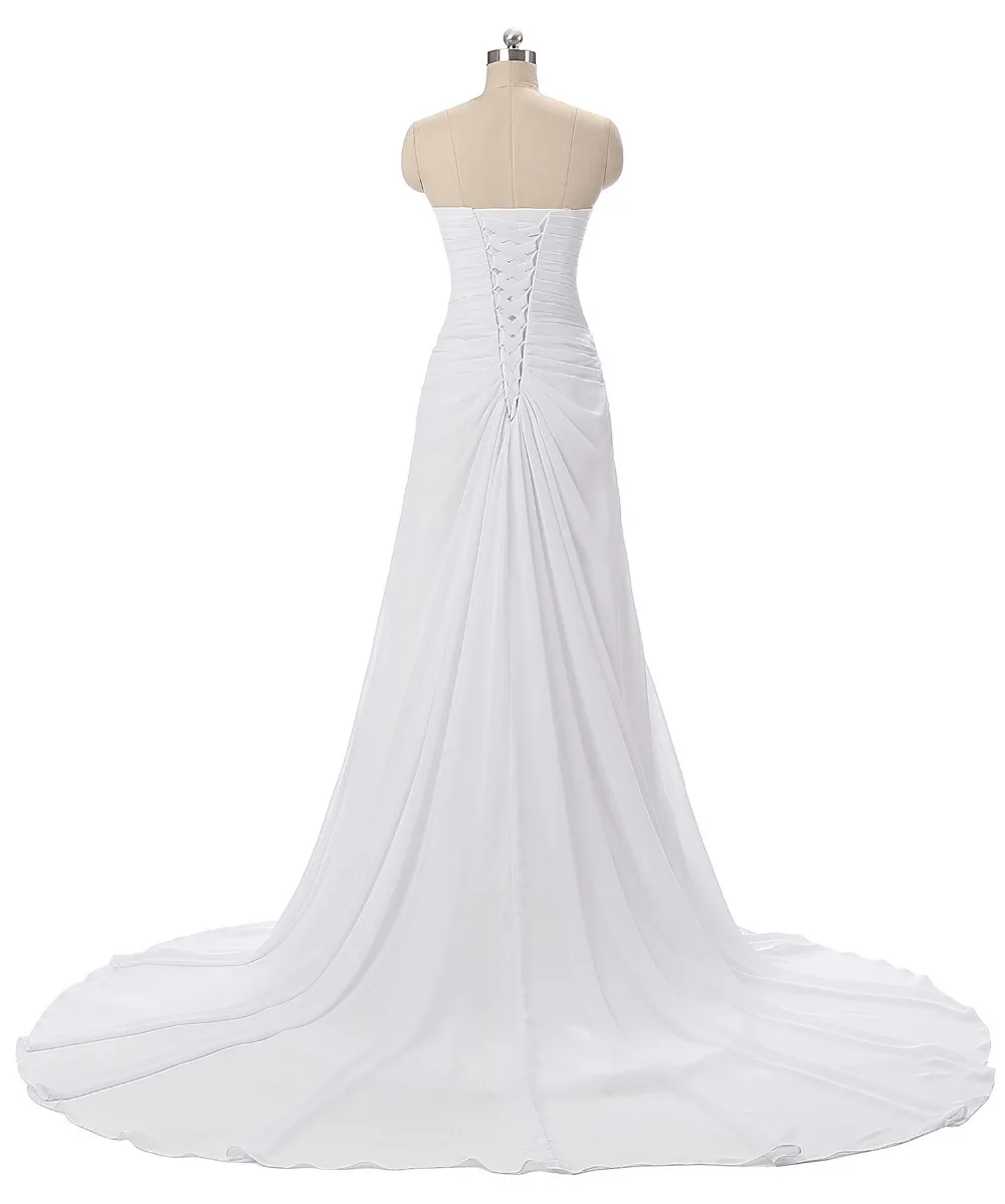 Vestidos de novia 2020 летние пляжные шифоновые платья для свадьбы сексуальные без