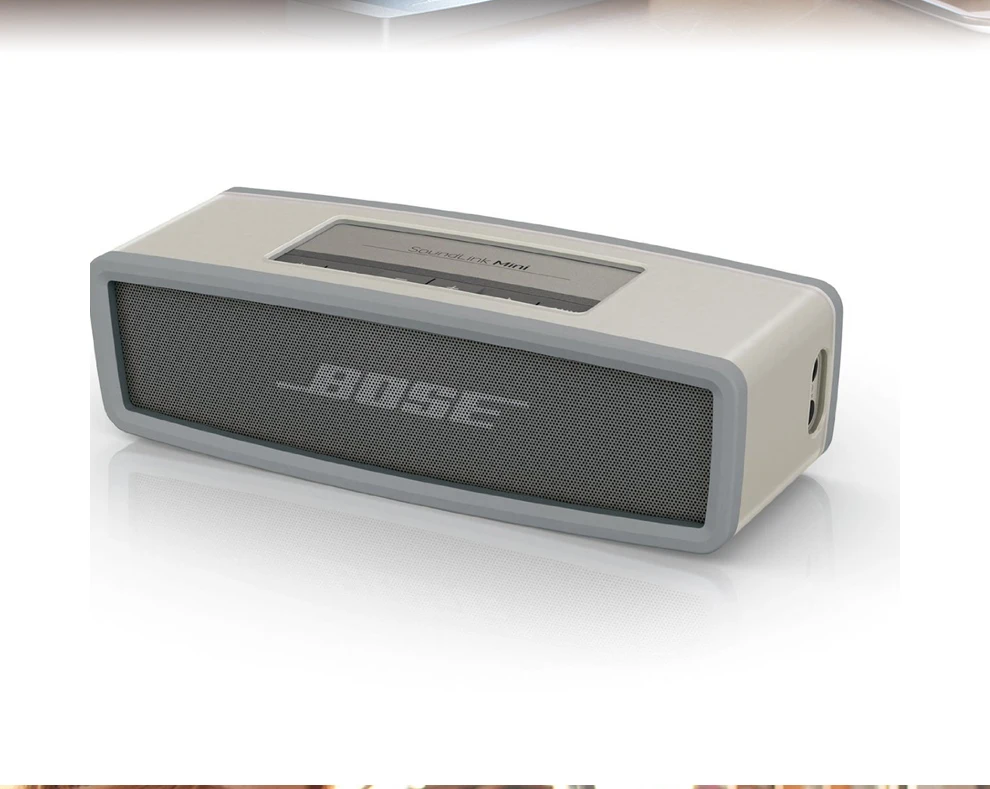 Серый Чехол для портативного динамика для bose Soundlink Mini Многослойные чехол для музыкальной колонки сумка дополнительное пространство для зажигания и кабели - Цвет: Серый