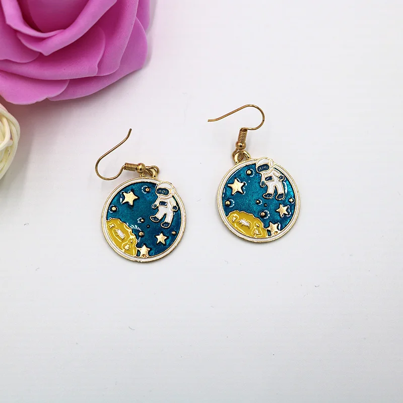 1 пара новых детских носков золото Цвет Подвесные серьги геометрической формы