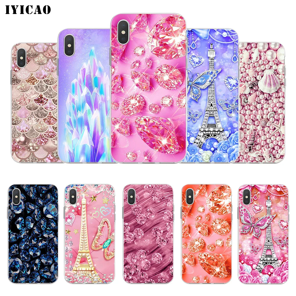 IYICAO Мягкий силиконовый чехол для iPhone X XR XS MAX 6 6s 7 8 Plus 5 5S SE TPU|Чехлы-накладки| |