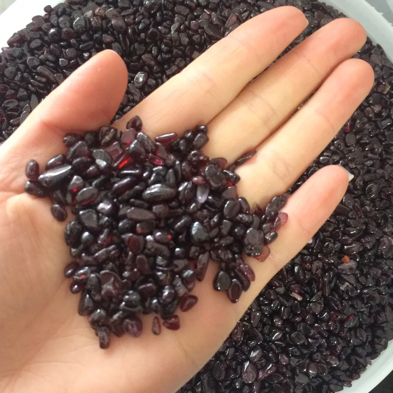 Натуральный гранат кристалл минерал очистка размагничивание аквариума