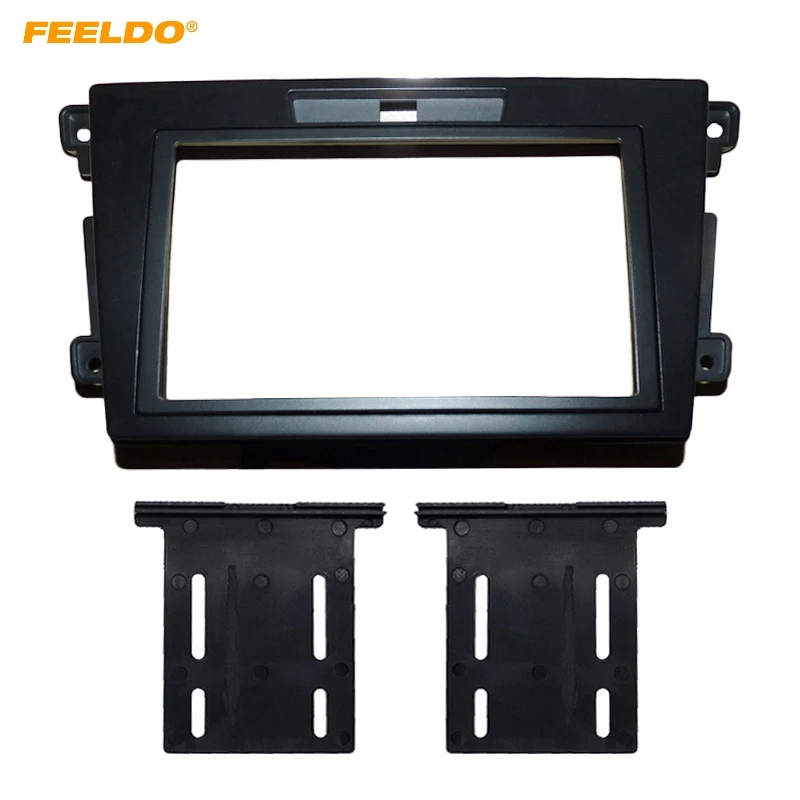 

FEELDO 2Din Car Stereo Panel Frame Adapter for MAZDA CX-7 2006-2012 CD/DVD Fascia Radio Refitting Dash Plate Frame Bezel #HQ2690
