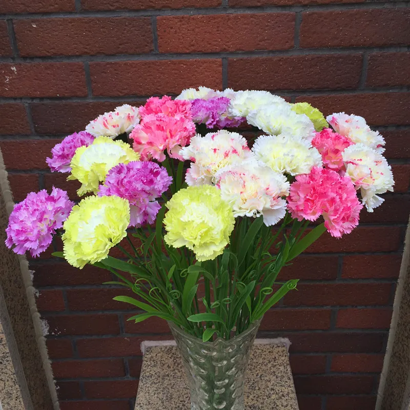 Букет с гвоздиками сухой цветок имитация декоративных цветочных украшений