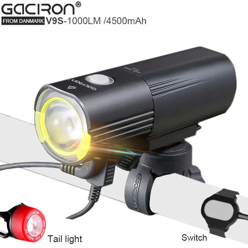 Gaciron V9S USB Велосипедный Спорт Cree L2 лампа велосипед светодиодный свет Портативный
