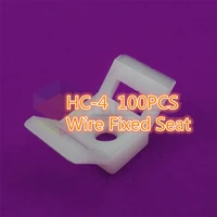 100pcs yt444 hc 4 saddle with fixed bridge cable ties wire fixed seat screw holes seat free shipping