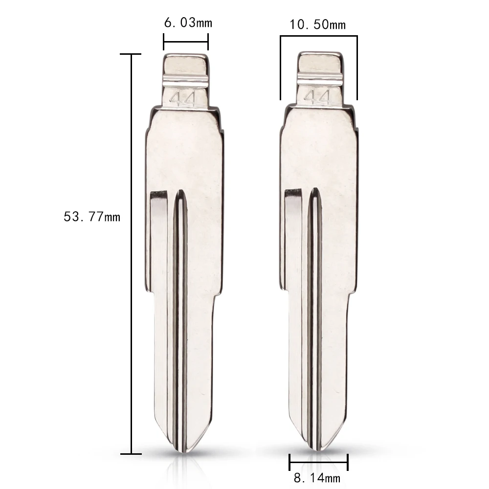 KEYYOU металлическая пустая НЕОБРАБОТАННАЯ флип-модель KD Модель № 44 для Chery Elegant Blade |