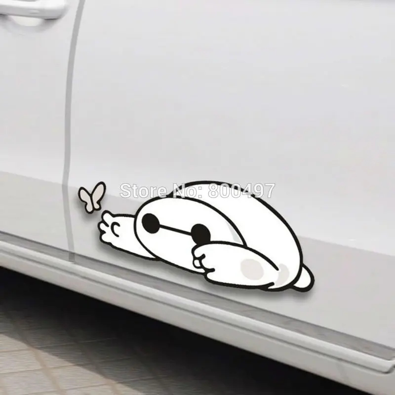 2 х Новые стайлинга автомобилей с буквенным принтом Большой Герой 6 Baymax бабочкой