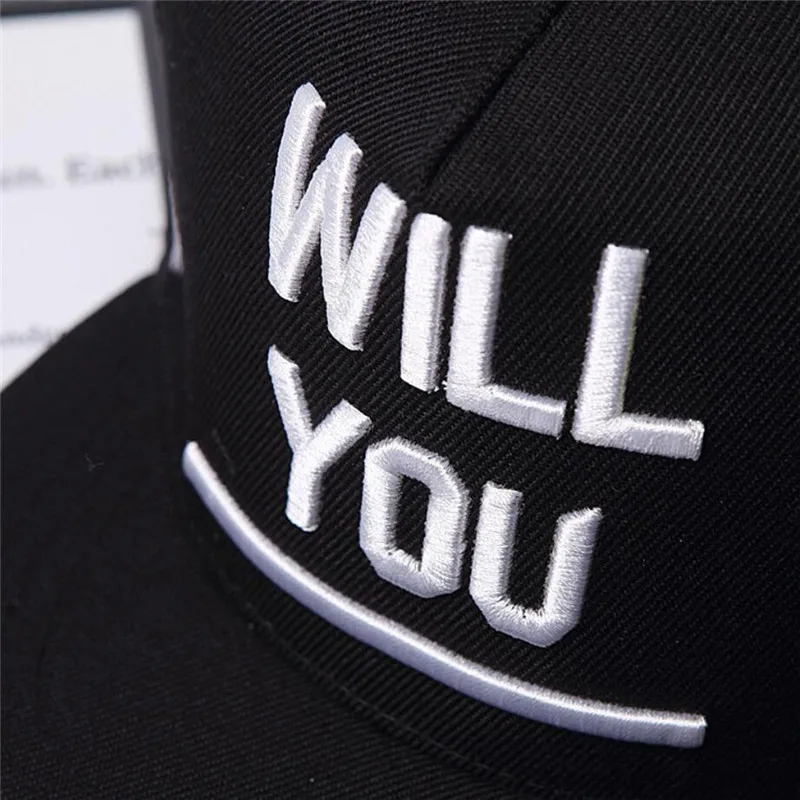 Хлопковая бейсбольная кепка с вышитыми буквами хип хоп для мужчин и женщин