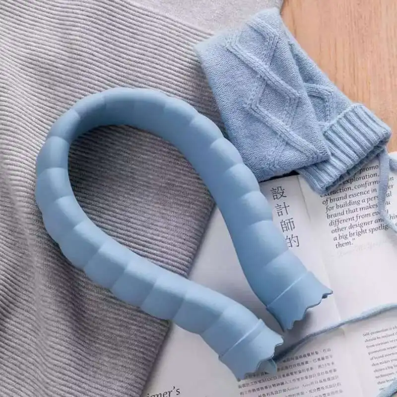 style 2 Xiaomi 710 мл u-образный мешок для горячей воды силиконовый бутылочный подогреватель для рук вязаный чехол мешки для хранения воды сохраняет тепло умный дом - Цвет: style 2