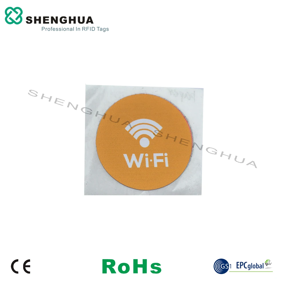 

6pcs/pack NFC Tags Programmable 213 NDEF ISO 14443A RFID Self Adhesive Label Wifi Tag With Default Printing