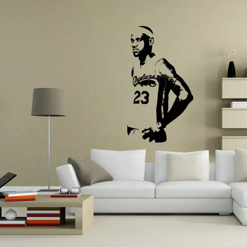 Декоративные настенные наклейки для спальни Кливленда Джеймса экологичный