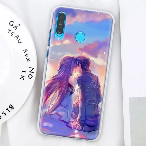 001 Sword Art Online SAO чехол для телефона аниме чехол для huawei P30 Pro P10 P20 P30 Lite P8 P9 Lite P Smart Plus чехол - Цвет: 001