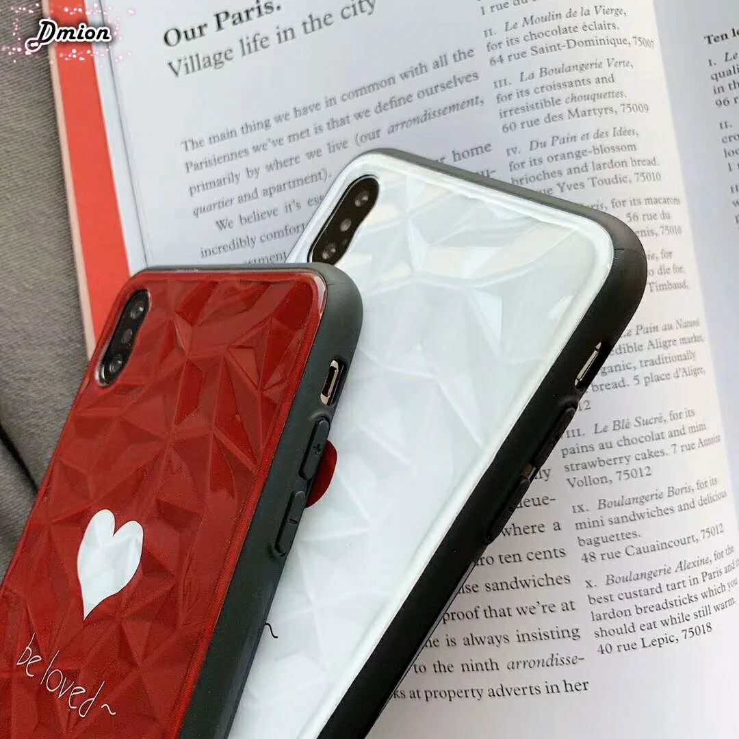 Простой Модный чехол Love hearts для iPhone Xr Xs Max X 8 7 6 6S Plus Мягкая силиконовая задняя
