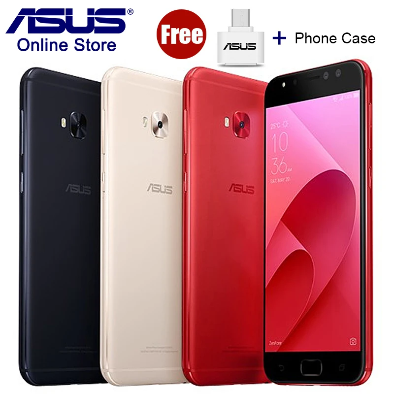 ASUS ZenFone 4 Selfie Pro ZD552KL смартфон 4G Гб ОЗУ 64 ПЗУ 5 дюймов подарок OTG две камеры 12MP Snapdragon