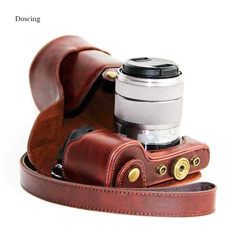 5 цветов высокое качество Фото Сумка ПУ винтажный кожаный чехол для камеры SONY Nex6