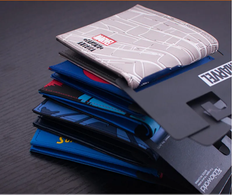 Marvel Comics портмоне супергерой Капитан Америка Бэтмен Супермен мужской кошелек