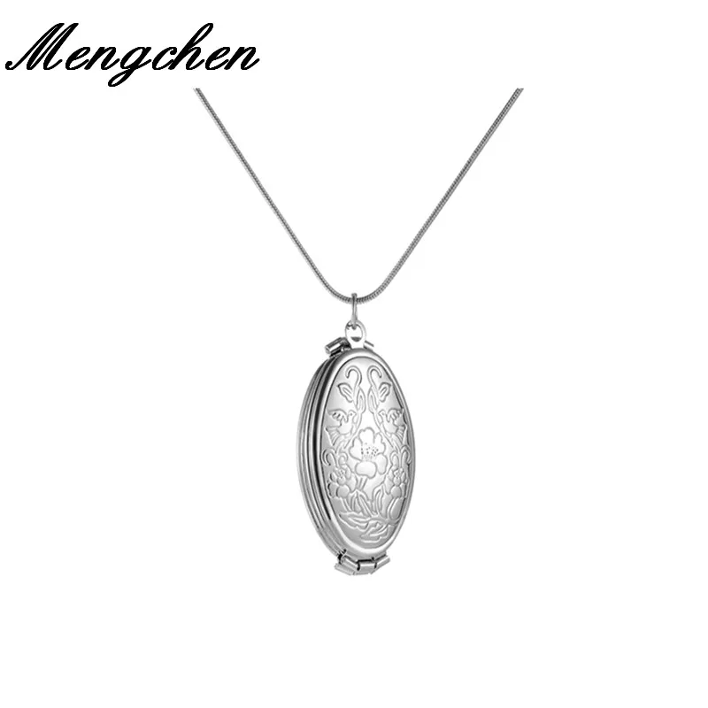 

10Pcs/Lot Copper Geometric Photo Locket Necklace Pendant For Women Men Gift Jewelry Decoration Album Box Necklaces