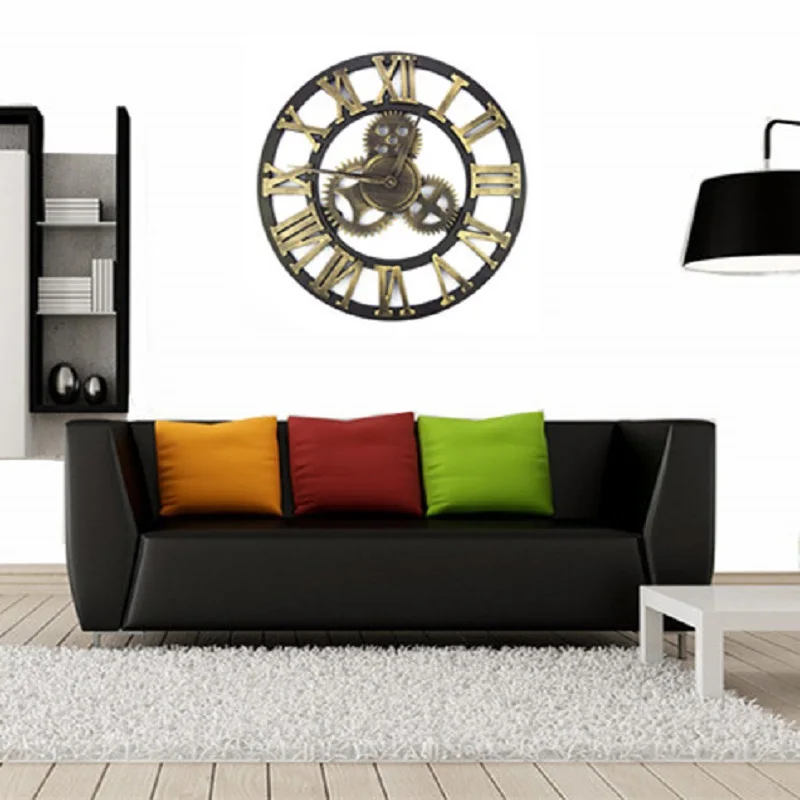 Большие настенные часы деревянные цифровые для женщин Relogio parede Orologio da parete decoratio |