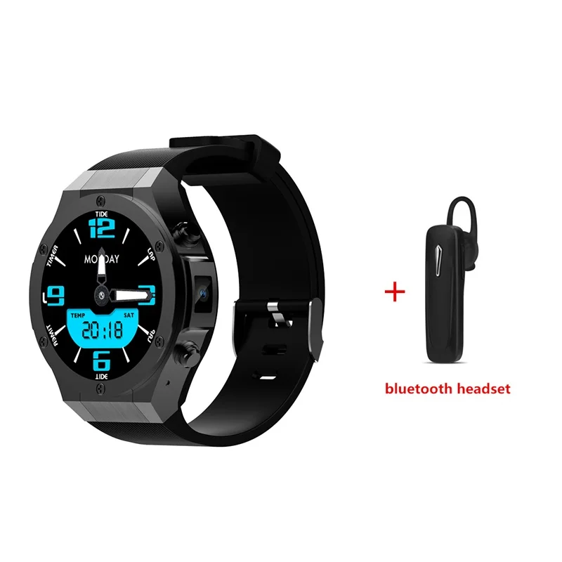 H2 Смарт-часы MTK6580 1.4 дюймов 400*400 GPS + WiFi BT сердечного ритма Мониторы Оперативная