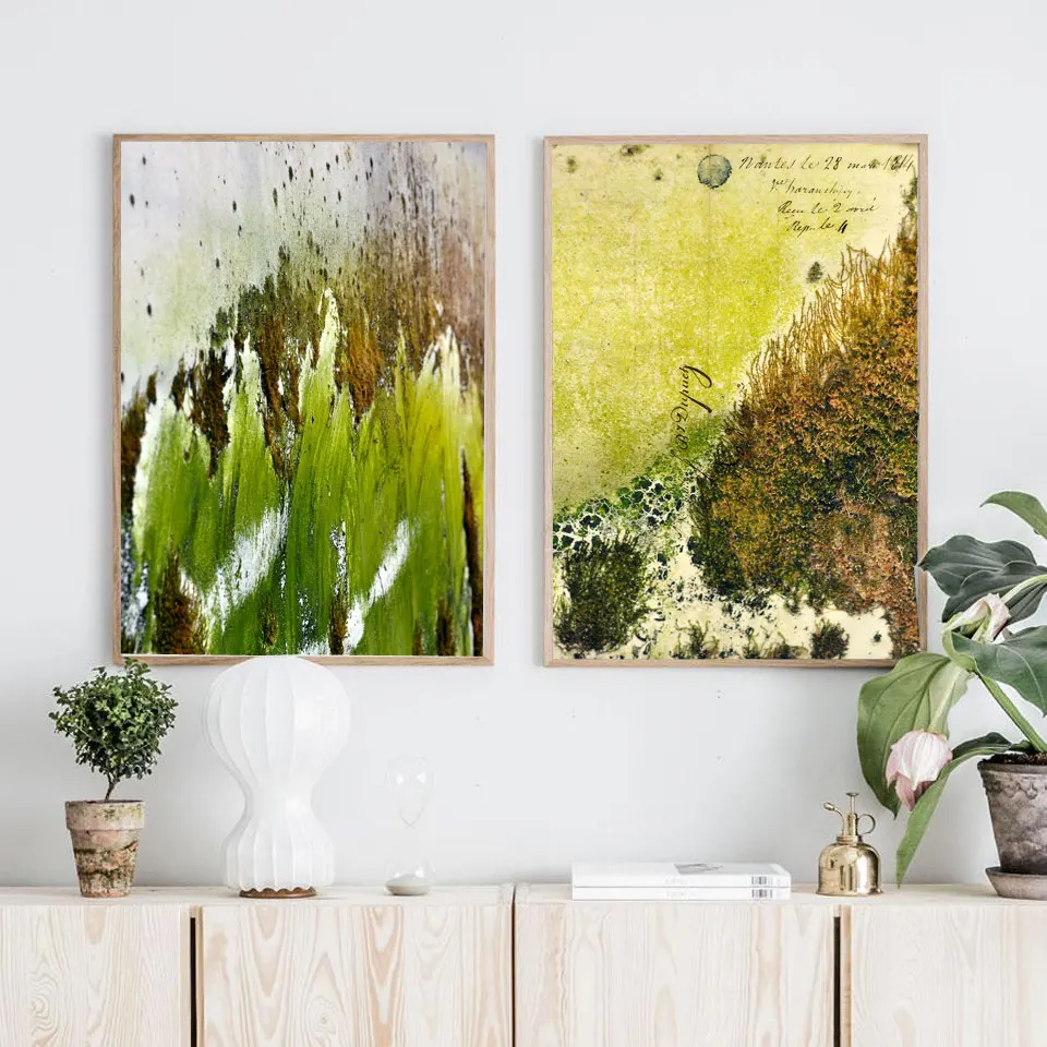 

Canvas Painting Dutch Moss Posters and Prints Green Plants Scandinavian Wall Pictures For Living Room Modern Art Home Decoration