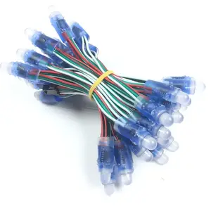 50 шт.лот 12 мм WS2811 Полноцветная светодиодная подсветка, модуль постоянного тока 5 В, Водонепроницаемая IP68 RGB цветная 2811 IC цифровая светодиодная Рождественская лампа